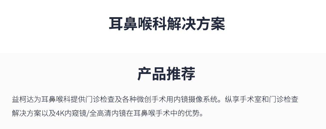 耳鼻喉內窺鏡系統
