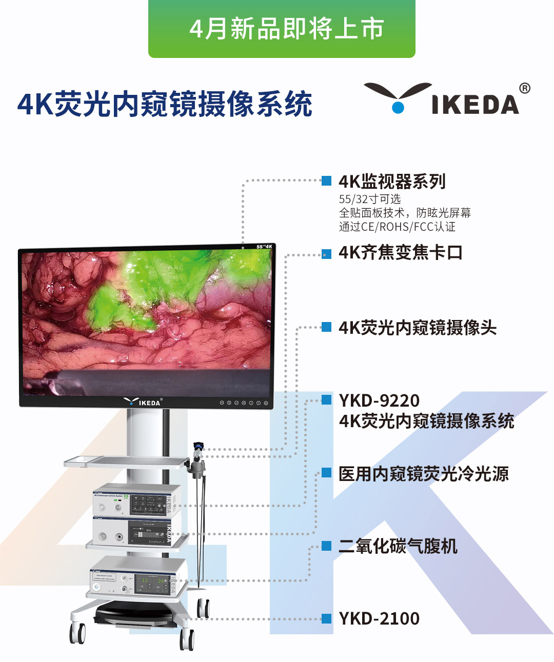 4K熒光內窺鏡攝像系統